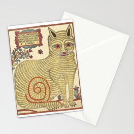 The Cat Of Kazan Lubki Reproduction Russia Stationery Card