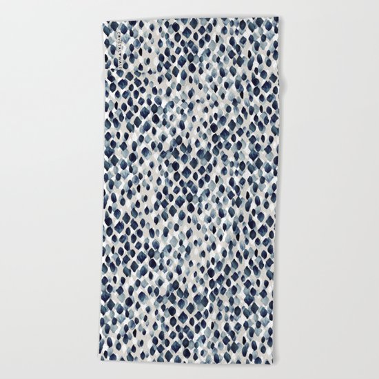 Indigo Rain Beach Towel