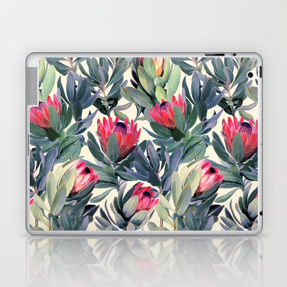 Painted Protea Pattern Laptop & iPad Skin