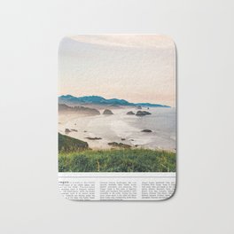 Oregon Coast - Cannon Beach - Minimalist Bath Mat
