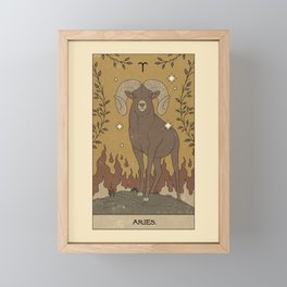 Aries Framed Mini Art Print