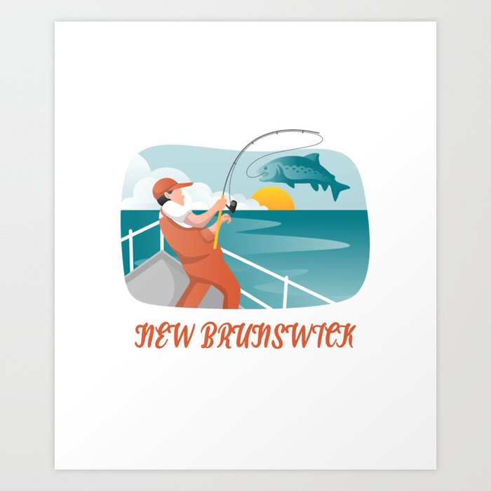 New Brunswick Fishing Art Print
