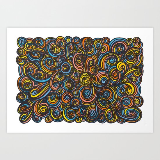 Let Go - color Art Print