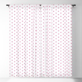 Small Hot Pink heart pattern Blackout Curtain