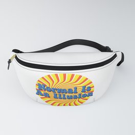 Normal Is An Illusion - Retro Optical Illusion Fanny Pack