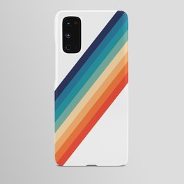 Retro 70s Stripe Colorful Rainbow Android Case