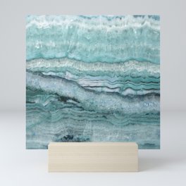 Mystic Stone Aqua Teal Mini Art Print
