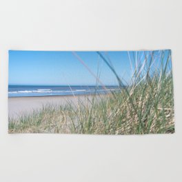 Summer beach coastal art print - mediterranean coast travel photography Beach Towel