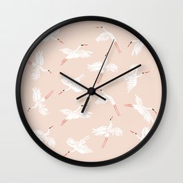 Crane Dance Wall Clock