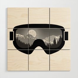 Moonrise Goggles - B+W - Black Frame | Goggle Designs | DopeyArt Wood Wall Art