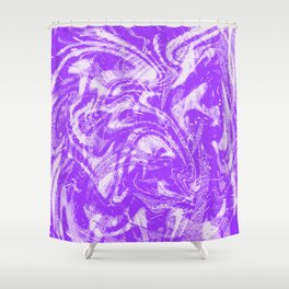 Purple Wavy Grunge Shower Curtain