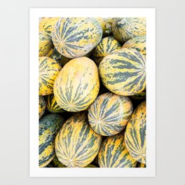 Watermelon Sweet | Fruits on the Fruit Market in Turkey | Kitchen Art Print in Color Art Print