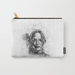 The Mockingjay Lives Carry-All Pouch | People, Movies & TV, Sci-Fi, Black and White 