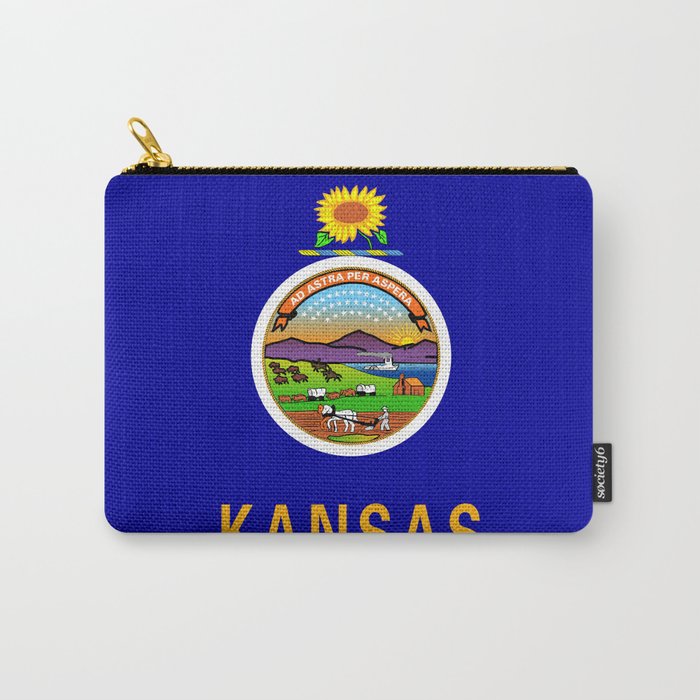 Kansas State Flag Carry-All Pouch