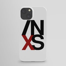 INXS Logo 2 Black iPhone Case