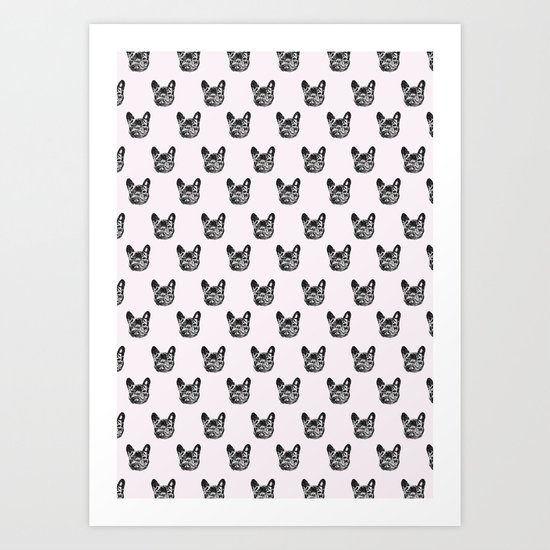 Polka dog Art Print