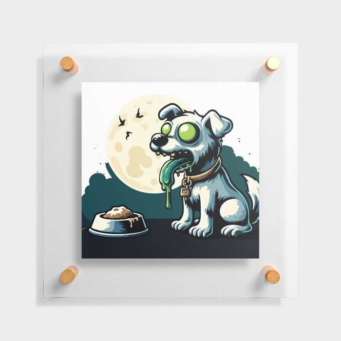 Zombie dog Floating Acrylic Print