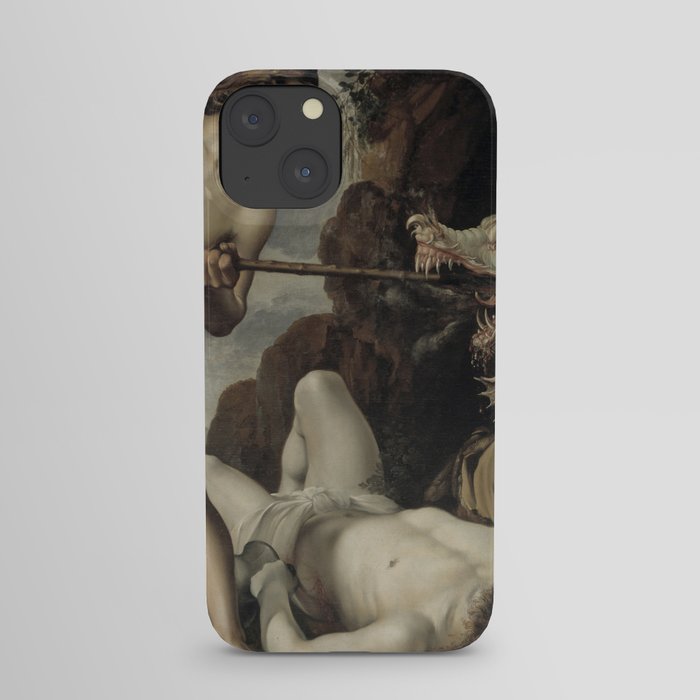 Cadmus slaying the dragon iPhone Case