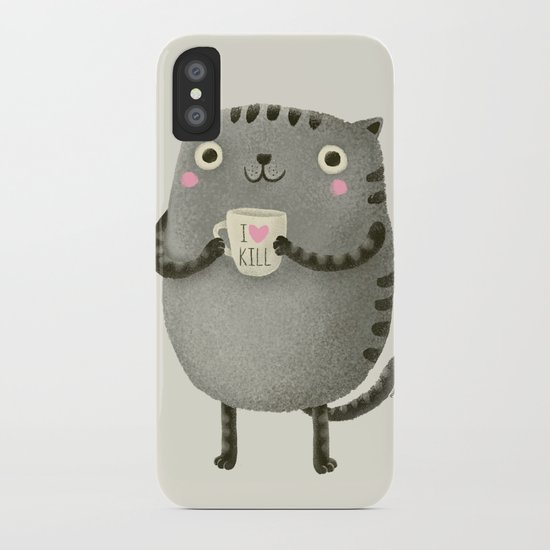 I♥kill (brown) iPhone Case