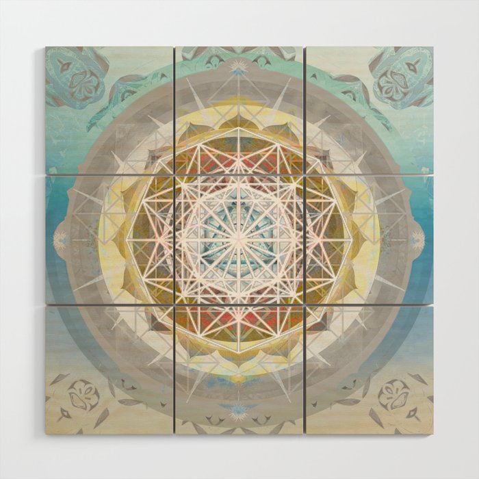 Soul For Directions Wind Harmonic Cosmic Sacred Geometry Mandala Wood Wall Art