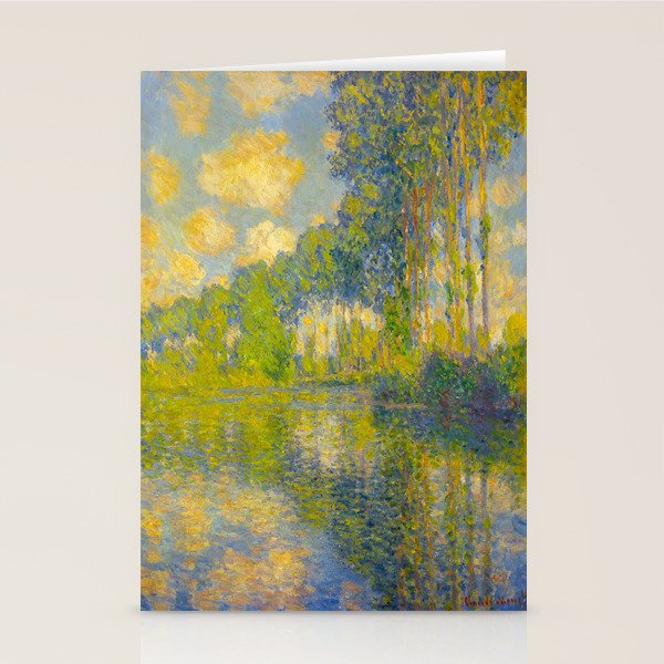 Claude Impressionist Landscape Oil Painting Stationery Cards by