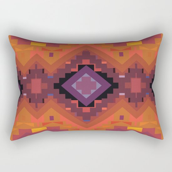 American Native Pattern No. 35 Rectangular Pillow