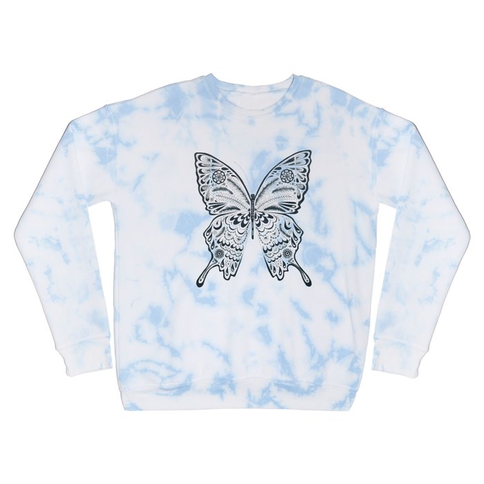 Blue Butterfly Mandala Crewneck Sweatshirt