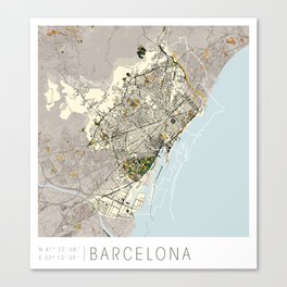 Barcelona classic Canvas Print