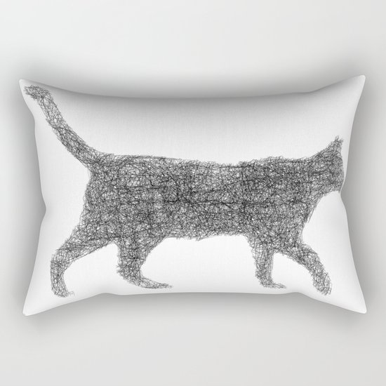 Dust kitten Rectangular Pillow