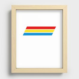 Retro Cooler Stripes Recessed Framed Print
