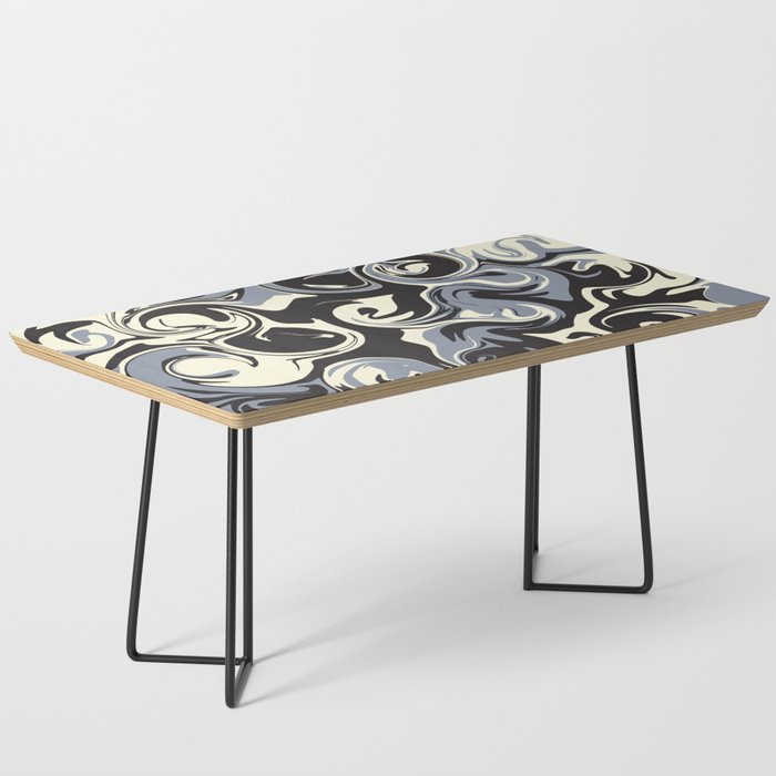Spill - Black, Gray and Cream Coffee Table