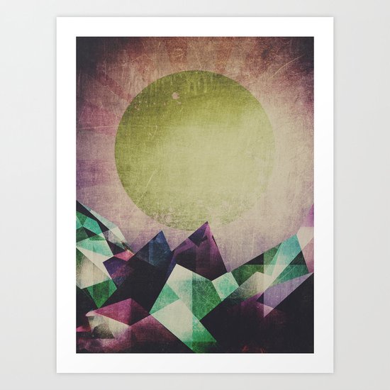 Top of the mountain Art Print