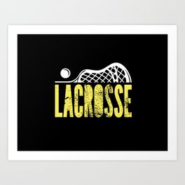 Lacrosse Art Print
