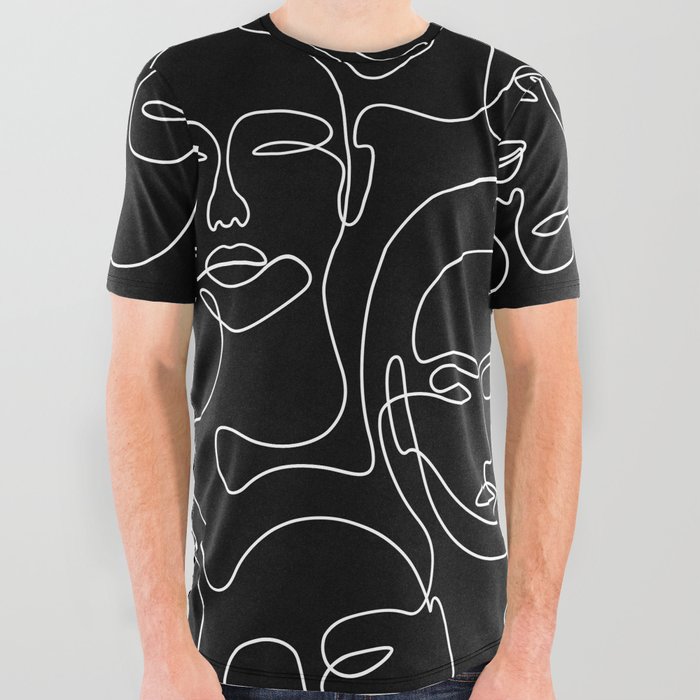 Expression In Dark All Over Graphic Tee