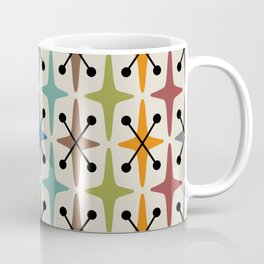 Colorful Mid Century Modern Abstract Star Pattern 226  Coffee Mug