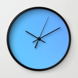 91 Blue Gradient 220506 Aura Ombre Valourine Digital Minimalist Art Wall Clock