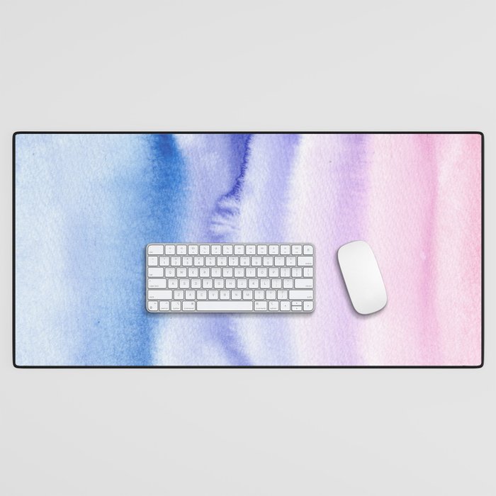 Tender vibes ll watercolor texture Desk Mat