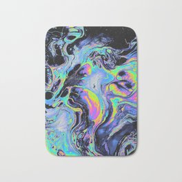 REST MY CHEMISTRY Bath Mat | Psychedelic, Pattern, Graphite, Color, Ink, Texture, Painting, Graphicdesign, Holographic, Curated 