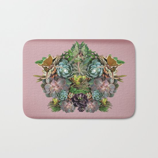 Succulent gardens Bath Mat
