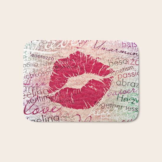 Emotional Kiss Bath Mat