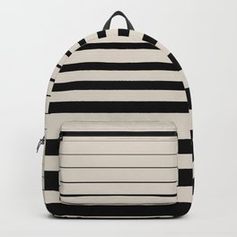 Black horizontal lines Backpack