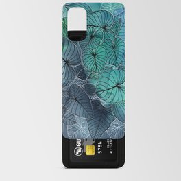 Tropical Foliage Blues Android Card Case