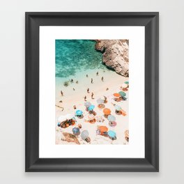 Puglia Beach Framed Art Print