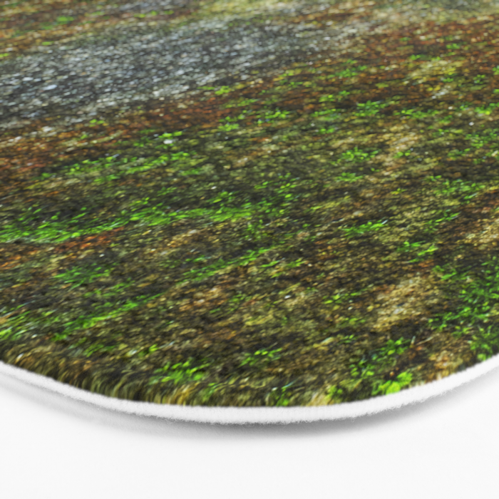 Old Stone Wall With Moss Bath Mat By Cesartorres Society6