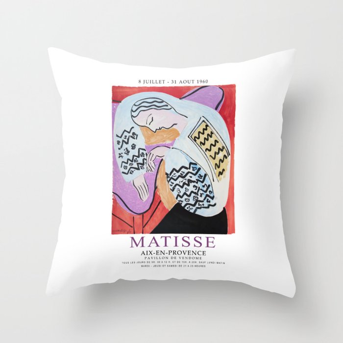 Matisse Exhibition - Aix-en-Provence - The Dream Artwork Throw Pillow