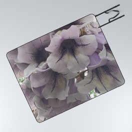 Lavender Bellflowers Picnic Blanket