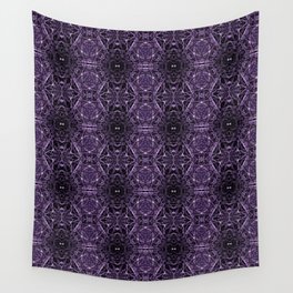 Liquid Light Series 33 ~ Purple Abstract Fractal Pattern Wall Tapestry
