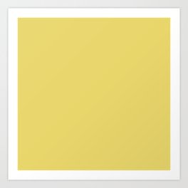 Solid color - Arylide Yellow Art Print | Abstract, Digital, Minimal, Solid, Pattern, Colour, Blank, Colors, Minimalism, Yellow 