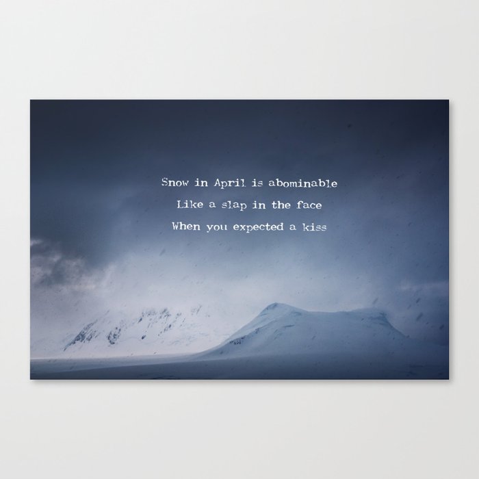 View Snow In April Background