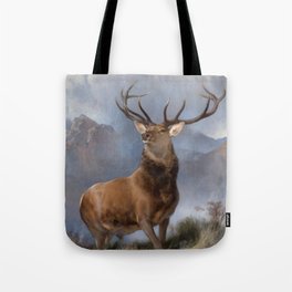 The Monarch Of The Glen by Edwin Landseer Tote Bag